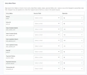 Gravity Search entry meta mapping