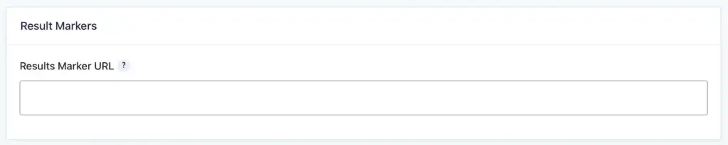 Gravity Search Results Markers Settings