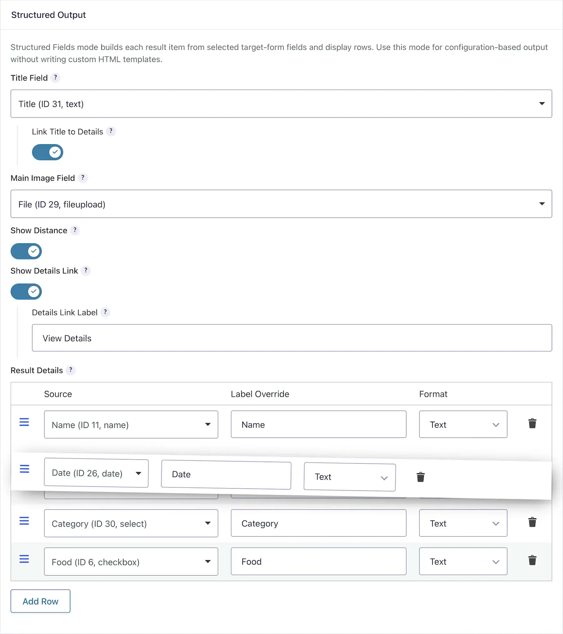 Gravity Search Structured Output